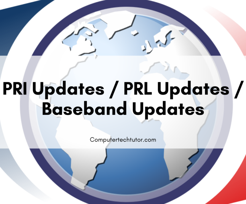 1.6 PRI Updates / PRL Updates / Baseband Updates